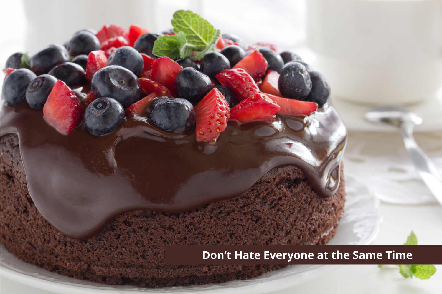 Don’t Hate Everyone at the Same Time