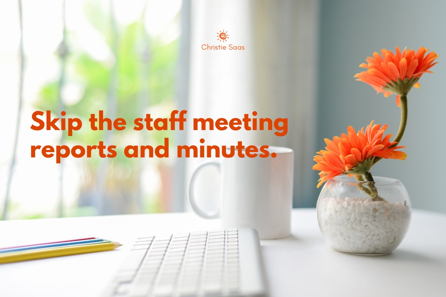 Skip the staff meeting reports and minutes.