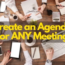 Create an Agenda for ANY Meeting