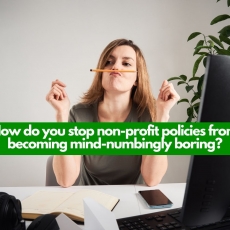 How to Stop Non-Profit Policies from Becoming Mind-Numbingly Boring 