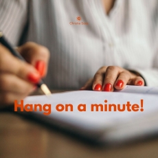Now, just one minute!